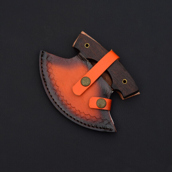 Handcrafted Ulu Knife with Wooden Handle - Image 5